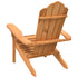 Garden Adirondack Chair 77x78x95 cm Solid Wood Teak