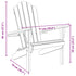 Garden Adirondack Chair 77x78x95 cm Solid Wood Teak