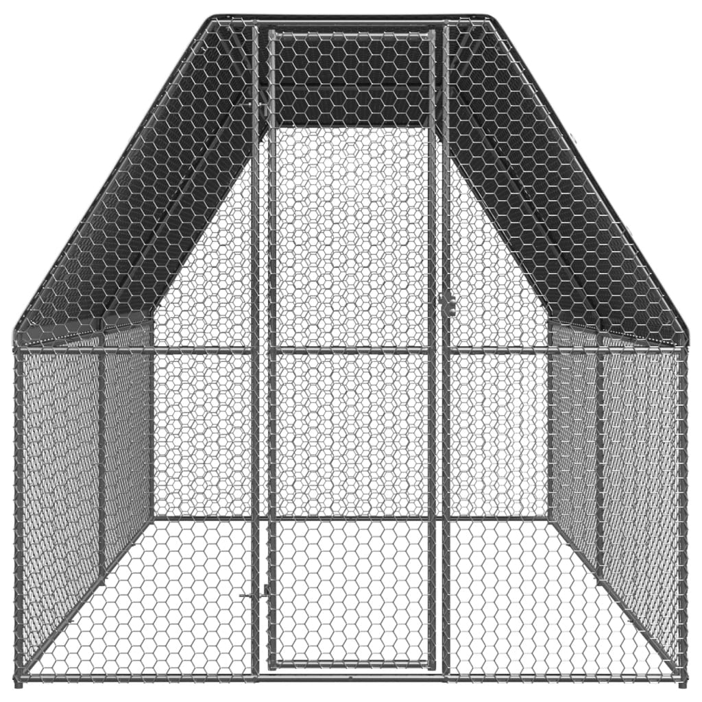 Chicken Cage 2x4x2 m Galvanised Steel