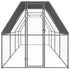 Chicken Cage 2x8x2 m Galvanised Steel