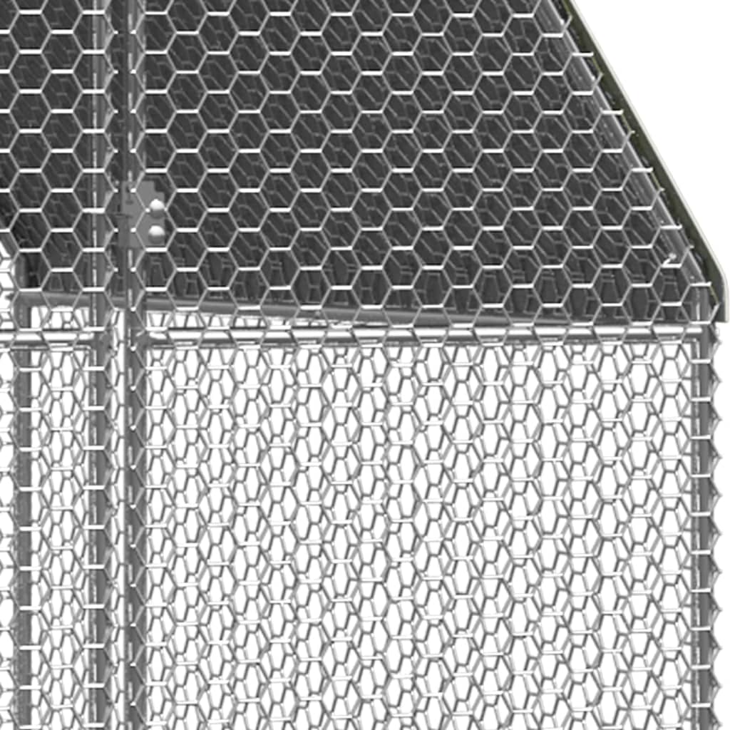 Chicken Cage 2x10x2 m Galvanised Steel