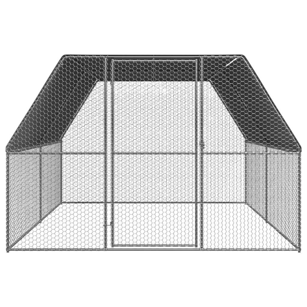 Chicken Cage 3x4x2 m Galvanised Steel