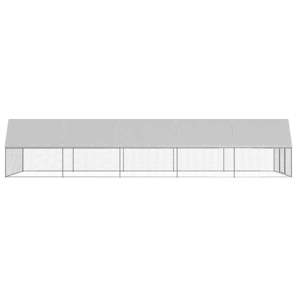 Chicken Cage 3x10x2 m Galvanised Steel