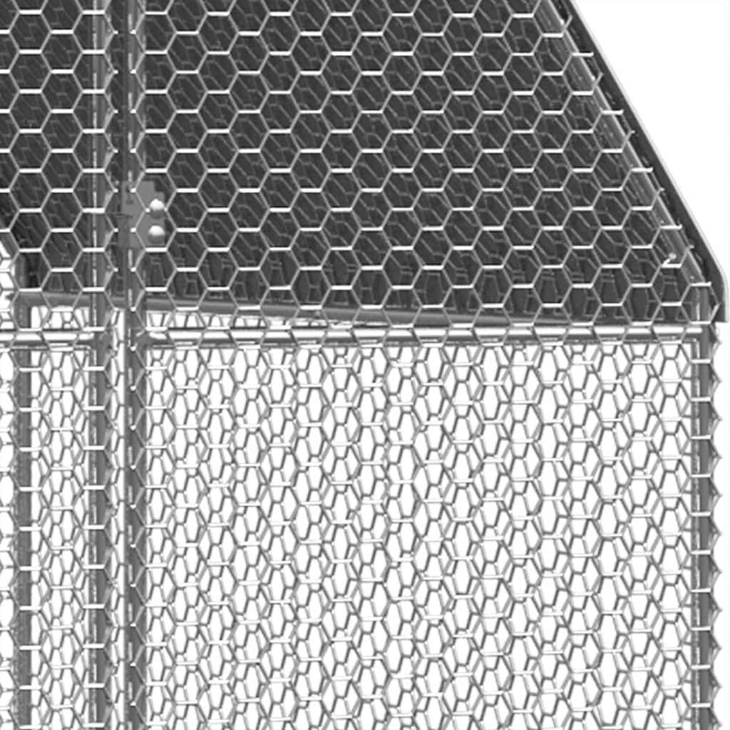 Chicken Cage 3x12x2 m Galvanised Steel