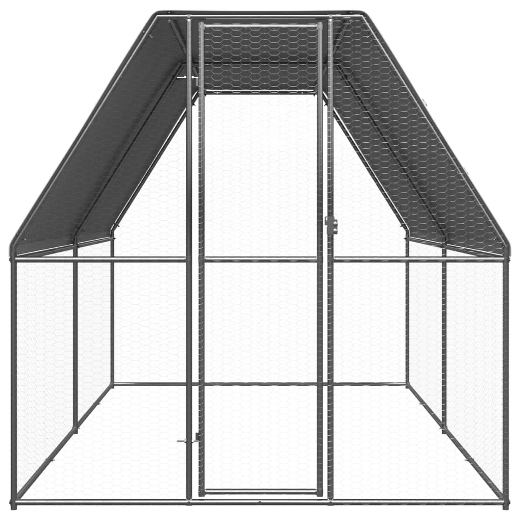 Chicken Cage 2x4x2 m Galvanised Steel