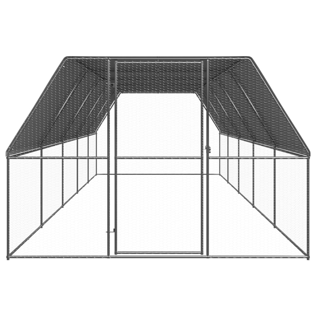 Chicken Cage 3x10x2 m Galvanised Steel