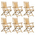 Folding Garden Chairs 6 pcs 53x66x99 cm Bamboo