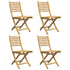 Folding Garden Chairs 4 pcs 43x54x88 cm Bamboo