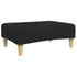 Footstool Black 77x55x31 cm Fabric