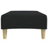 Footstool Black 77x55x31 cm Fabric