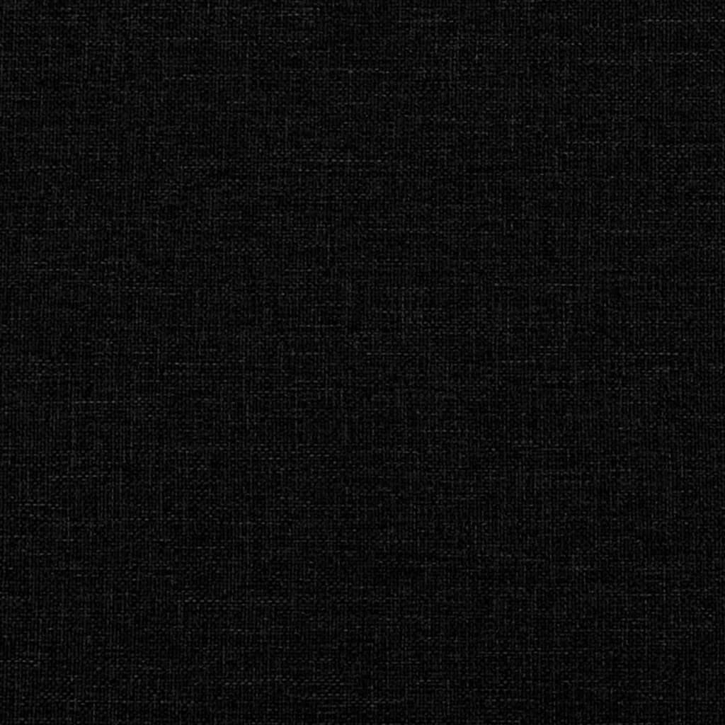 Footstool Black 77x55x31 cm Fabric