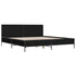 Bed Frame without Mattress Black 183x203 cm King