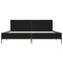 Bed Frame without Mattress Black 183x203 cm King