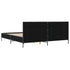 Bed Frame without Mattress Black 183x203 cm King