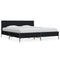 Bed Frame without Mattress Black 183x203 cm King