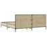 Bed Frame without Mattress Sonoma Oak 183x203 cm King