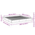 Bed Frame without Mattress White 183x203 cm King