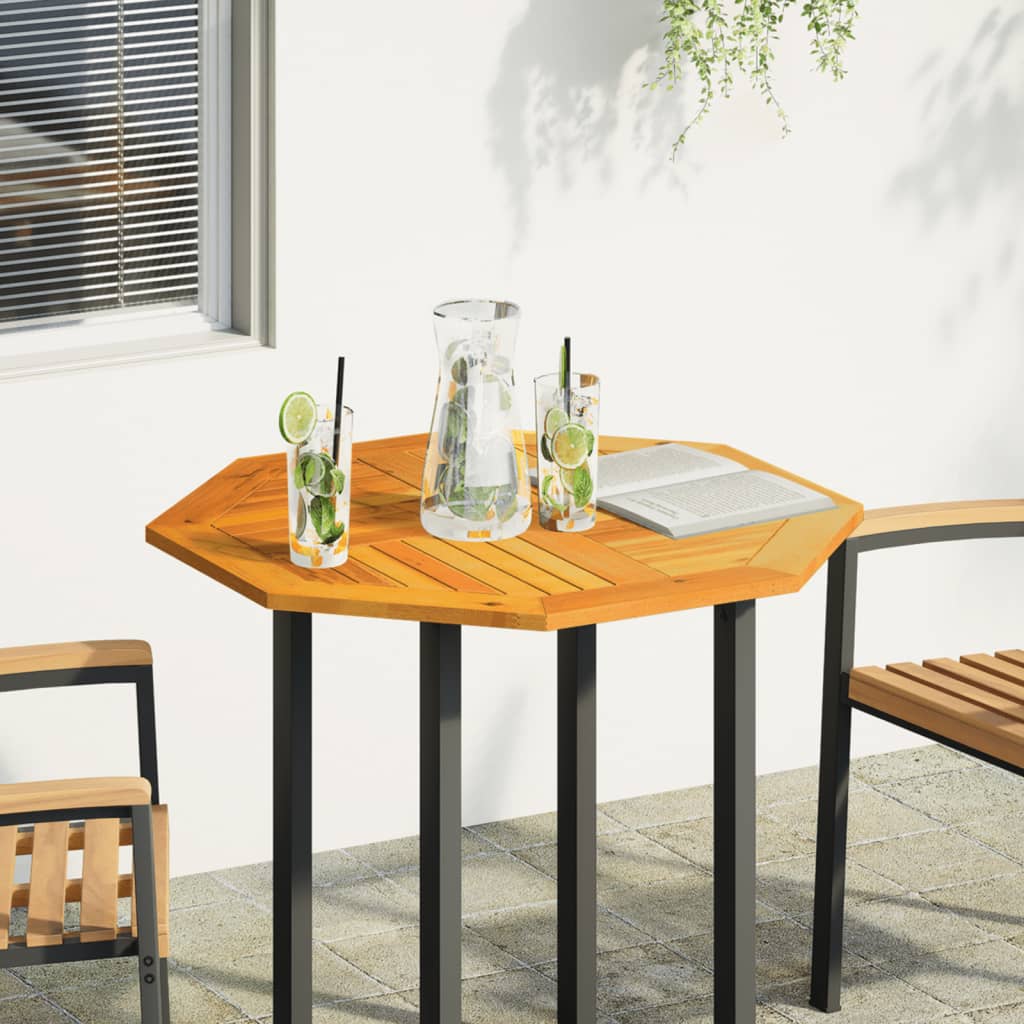 Table Top 80x80x2.2 cm Octagonal Solid Wood Acacia