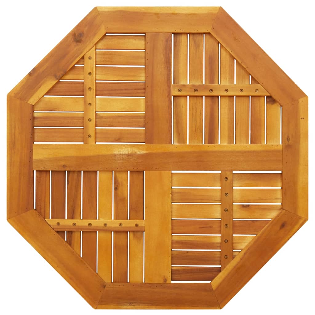 Table Top 80x80x2.2 cm Octagonal Solid Wood Acacia