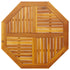 Table Top 90x90x2.2 cm Octagonal Solid Wood Acacia