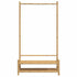 Clothes Rack with Shelves 103x40x183 cm Bamboo
