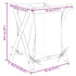 Laundry Basket Cream White 45x55x63.5 cm Bamboo