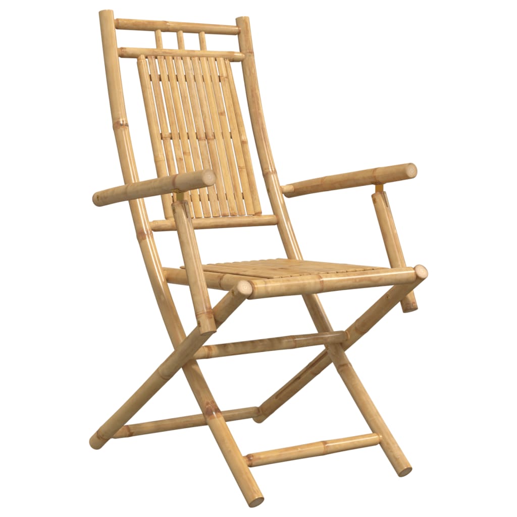 Folding Garden Chairs 2 pcs 53x66x99 cm Bamboo