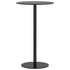 Garden Table Round Black Ø60x105 cm Steel