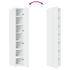 Highboard White 30x42.5x185 cm Engineered Wood