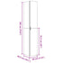 Highboard White 30x42.5x185 cm Engineered Wood