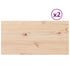 Table Tops 2 pcs 60x30x1.7 cm Rectangular Solid Wood Pine