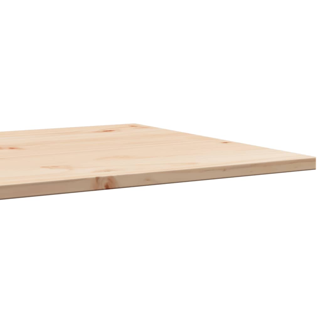 Table Top 80x50x1.7 cm Rectangular Solid Wood Pine