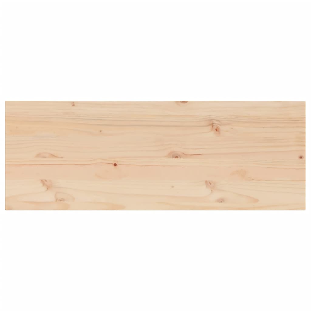 Table Top 110x40x1.7 cm Rectangular Solid Wood Pine