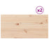 Table Tops 2 pcs 70x35x2.5 cm Rectangular Solid Wood Pine