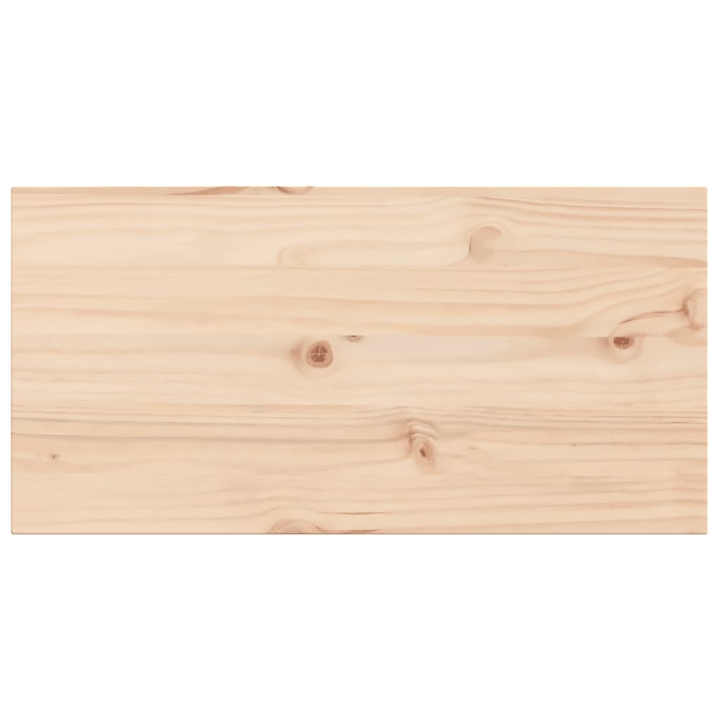 Table Tops 2 pcs 80x40x2.5 cm Rectangular Solid Wood Pine