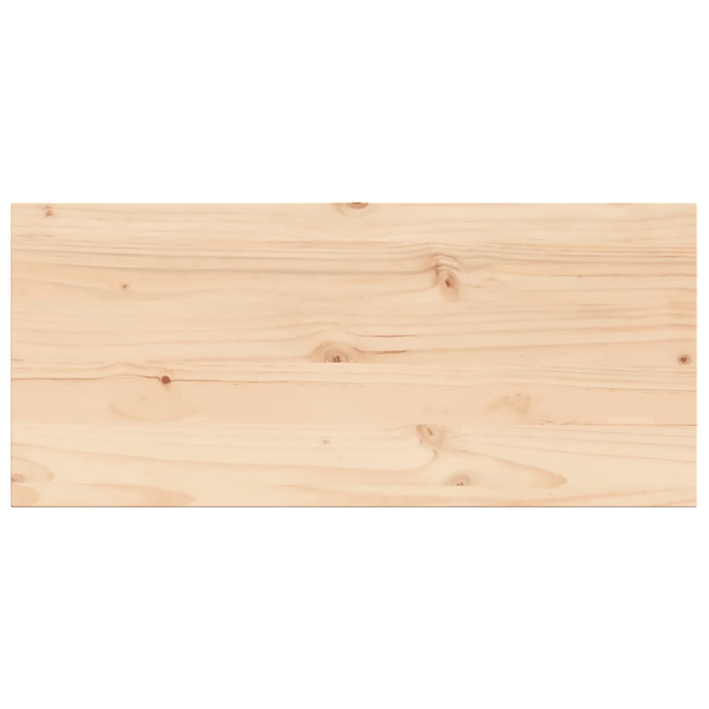 Table Top 100x50x2.5 cm Rectangular Solid Wood Pine