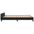 Bed Frame without Mattress Black 137x187 cm Double Velvet