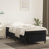 Box Spring Bed with Mattress Black 106x203 cm King Single Size Velvet