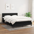 Box Spring Bed with Mattress Black 137x187 cm Double Size Fabric