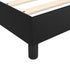 Box Spring Bed with Mattress Black 137x187 cm Double Size Faux Leather