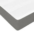 Box Spring Bed with Mattress&LED Dark Grey 153x203 cm Queen Size Fabric