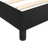 Box Spring Bed with Mattress&LED Black 137x187 cm Double Size Faux Leather