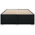 Bed Frame without Mattress Black Double Fabric