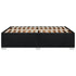 Bed Frame without Mattress Black Double Fabric