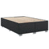 Bed Frame without Mattress Black Double Faux Leather