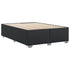 Bed Frame without Mattress Black Double Faux Leather