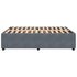 Bed Frame without Mattress Dark Grey Double Velvet