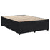 Bed Frame without Mattress Black Double Velvet