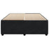 Bed Frame without Mattress Black Double Velvet