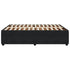 Bed Frame without Mattress Black Double Velvet